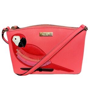 Kate Spade Pink Parrot Crossbody Bag Limited Edition
